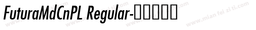FuturaMdCnPL Regular字体转换